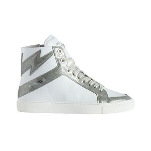 Zadig & Voltaire High Flash Infinity Patent Sneaker, Silver